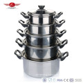 Stainless Steel Steamer Pots with Hands-Protected Handle